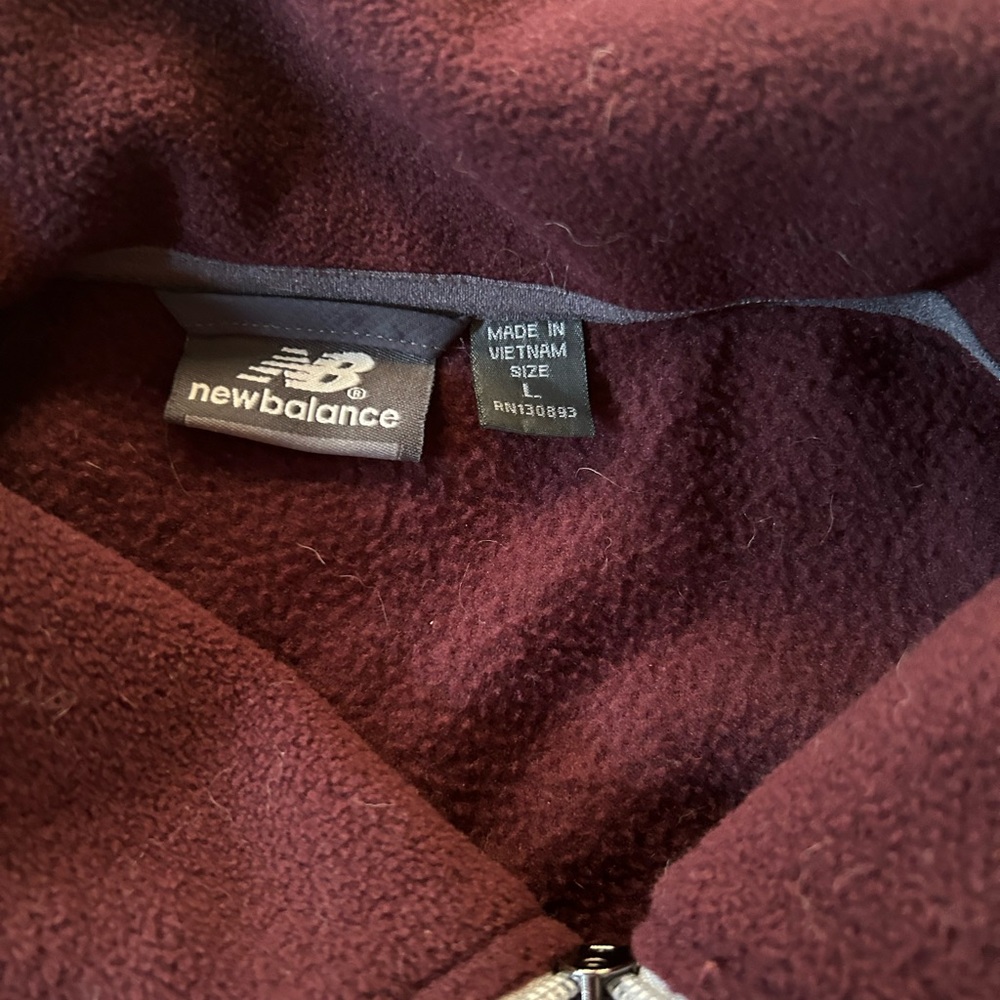 New Balance Fleece jacket - large, maroon